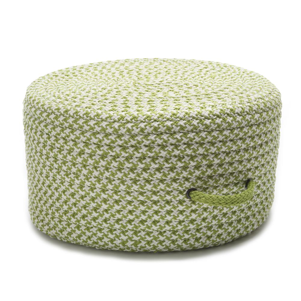 Colonial Mills UF69P020X011 Houndstooth Pouf Lime 20"x20"x11"
